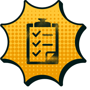 Symbol für Marketing Management: Klemmbrett mit Checkliste