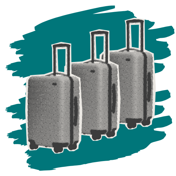 koffer erfahrung im gepaeck Illustration von drei Koffern als Symbol für Erfahrung und gesammeltes Know-how